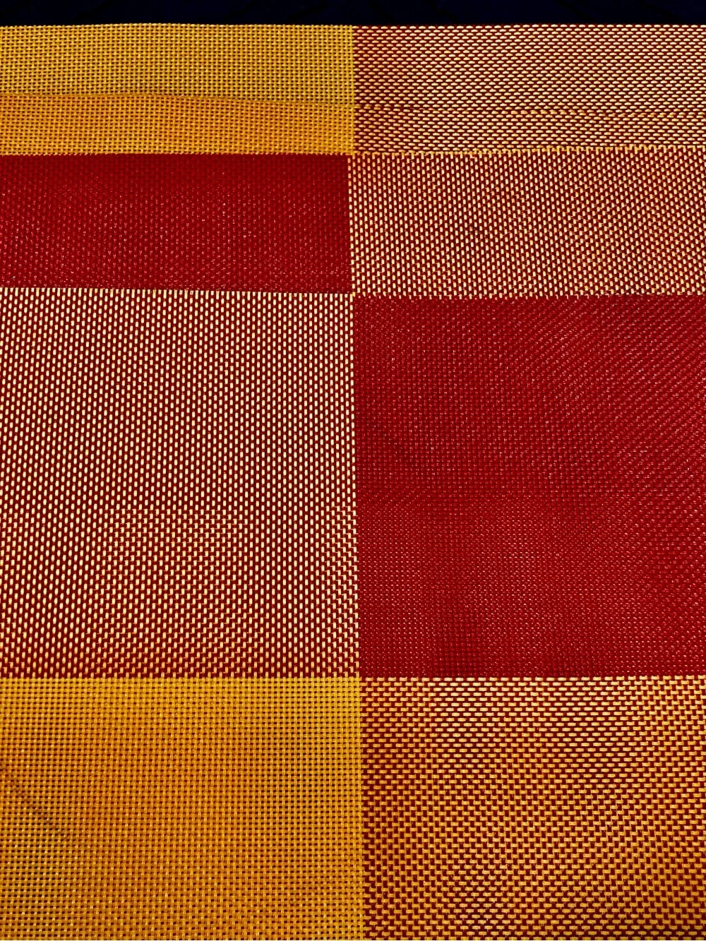 Source Unknown Red and Orange Checkered Disposable Table Placemats